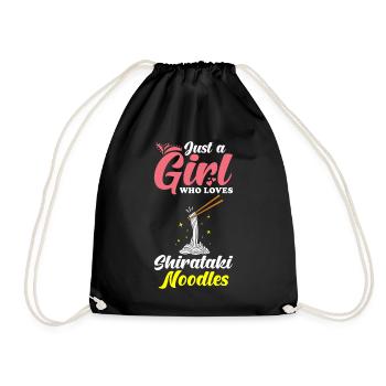 Nouilles Shiritaki - Sac de sport léger - noir - Devant