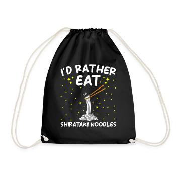 Nouilles Shiritaki - Sac de sport léger - noir - Devant