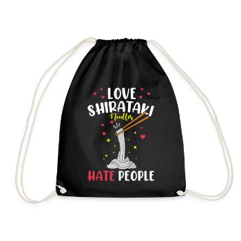 Nouilles Shiritaki - Sac de sport léger - noir - Devant