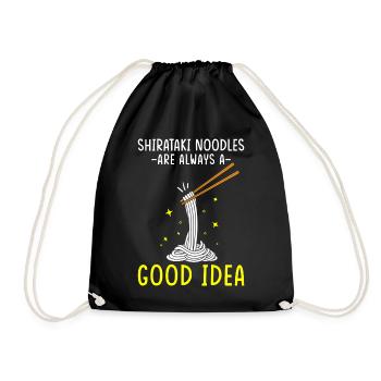 Nouilles Shiritaki - Sac de sport léger - noir - Devant