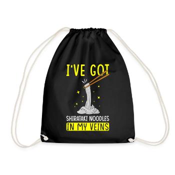 Nouilles Shiritaki - Sac de sport léger - noir - Devant
