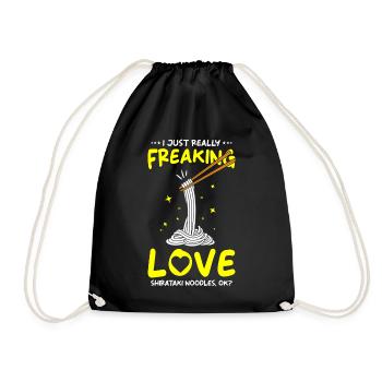 Nouilles Shiritaki - Sac de sport léger - noir - Devant