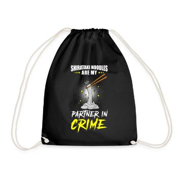 Nouilles Shiritaki - Sac de sport léger - noir - Devant