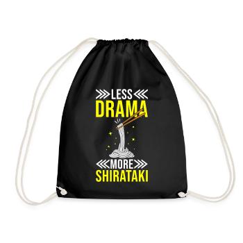 Nouilles Shiritaki - Sac de sport léger - noir - Devant