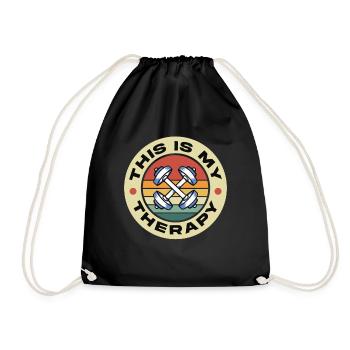 Workout, Fitness, Gym, Workout, Sports, Fun - Drawstring Bag - black - Front