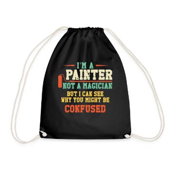 Peintre en bâtiment Décorateur Je suis un - Sac de sport léger - noir - Devant