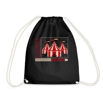 Carnival Shirt, Carnival Security Tee, Security - Drawstring Bag - black - Front