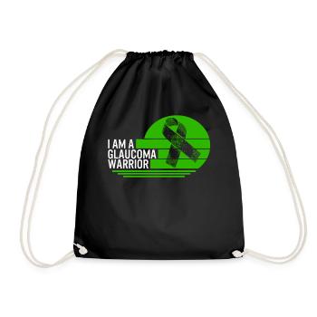 Glaucome chemise, je suis un Glaucome guerrier Tee, - Sac de sport léger - noir - Devant