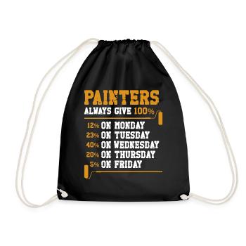 House Painter Decorator Painters - Drawstring Bag - black - Front