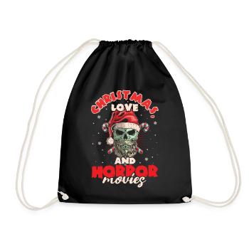 Horror Movie Zombie Santa Weihanchten Liebe Horror - Turnbeutel - Schwarz - Vorne