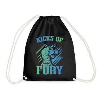 Kickboxer Arts martiaux Kickboxing Kickboxen - Sac de sport léger - noir - Devant