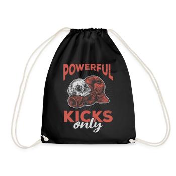 Kickboxer Arts martiaux Kickboxing Kickboxen - Sac de sport léger - noir - Devant
