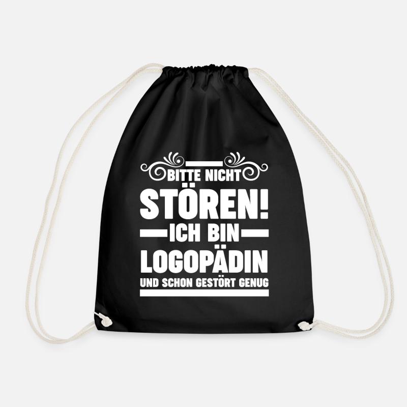 Logopädie Logopädin - Turnbeutel - Schwarz