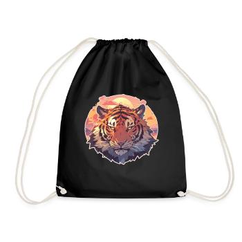 Tigre Wildcat Tigre Bébé Bébé Tigre Afrique - Sac de sport léger - noir - Devant