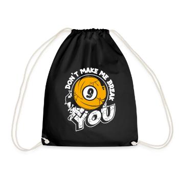 Ne me fais pas casser ta table de billard de billard - Sac de sport léger - noir - Devant