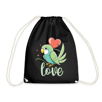 Pour les propriétaires de perruches : l’amour à l’état pur - Sac de sport léger - noir - Devant