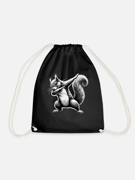 Tamponner l’écureuil - Sac de sport léger - noir