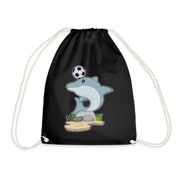 Dolphin Soccer Joueur De Football - Sac de sport léger - noir - Devant