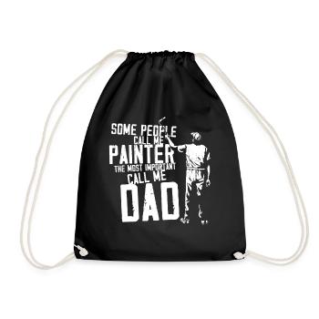 House Painter Decorator Dad Some - Drawstring Bag - black - Front
