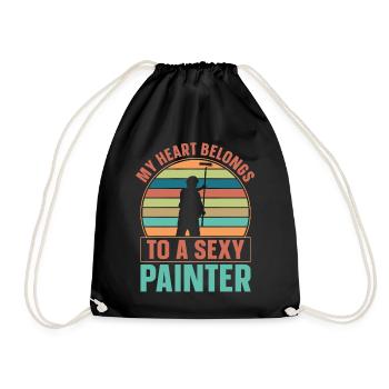 House Painter Decorator Girlfriend - Turnbeutel - Schwarz - Vorne