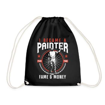House Painter Decorator I Became A - Drawstring Bag - black - Front