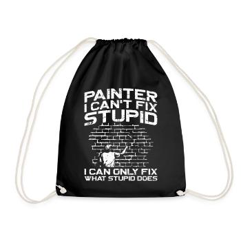 Peintre en bâtiment Peintre décorateur I - Sac de sport léger - noir - Devant