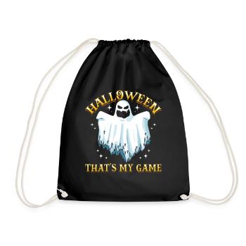 Halloween That's My Game - Funny Halloween Party G - Drawstring Bag - black - Front