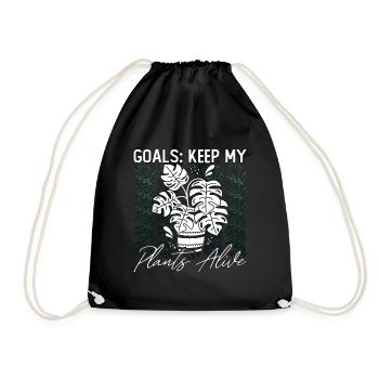 Objectifs Monstera Keep My Plants Alive Plantes de balcon - Sac de sport léger - noir - Devant