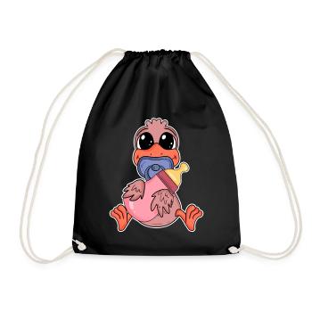 Baby huhn - Turnbeutel - Schwarz - Vorne