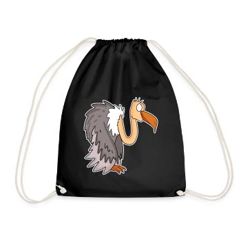 Vulture - Drawstring Bag - black - Front