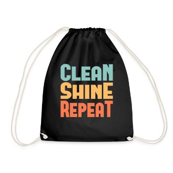 Clean Shine Repeat Detailer Car Lover Tuner - Drawstring Bag - black - Front