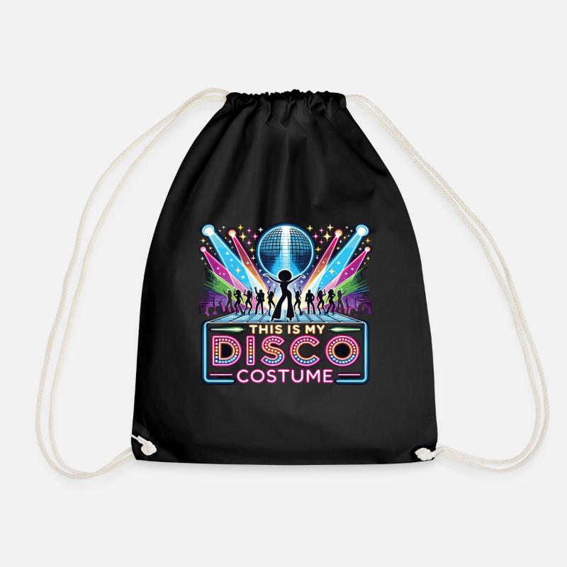 This Is My Disco Costume - Turnbeutel - Schwarz