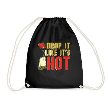 Herbal Tea Drop It Like It's Hot Teacup Herbalism - Drawstring Bag - black - Front