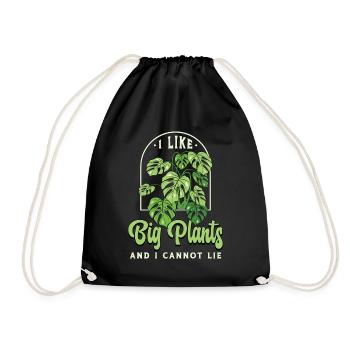 Monstera J’aime Les Grandes Plantes Et Monstera Deliciosa - Sac de sport léger - noir - Devant