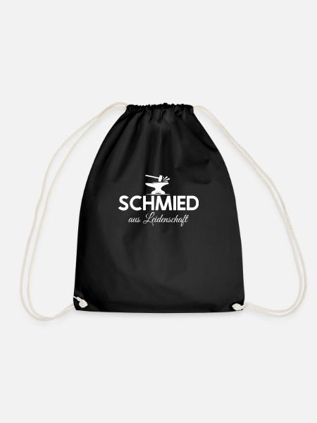 Schmied Aus Leidenschaft Kunstschmied Blacksmith - Turnbeutel - Schwarz