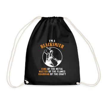 Roi forgeron Maître gardien Kunstschmied - Sac de sport léger - noir - Devant