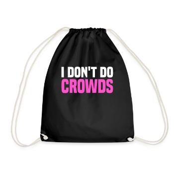 Misanthrope Antisocial Introvert - Drawstring Bag - black - Front