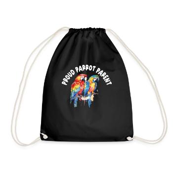 Perruche Perruche Oiseau Perruche Propriétaire - Sac de sport léger - noir - Devant