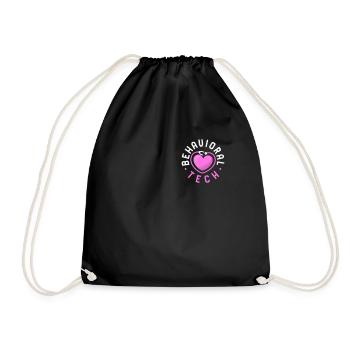 Health Nurse Shirt, Behavioral Squad Tech Tee, - Drawstring Bag - black - Front