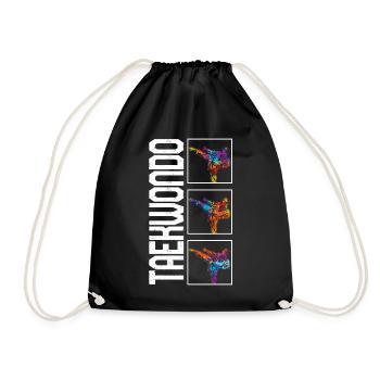 Chemise de Taekwondo, Taekwondo Tee, Taekwondo pour enfants - Sac de sport léger - noir - Devant