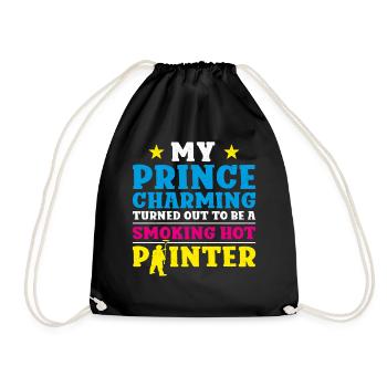 House Painter Decorator Girlfriend - Drawstring Bag - black - Front