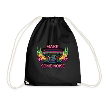 Make Some Noise 90s 90s 90s 90s Party 90s - Drawstring Bag - black - Front