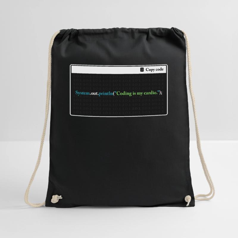 Coding Is My Cardio Funny Programming Computer Cod Turnbeutel