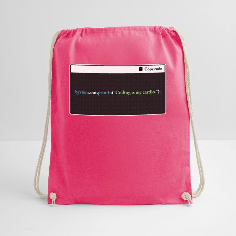 Coding Is My Cardio Funny Programming Computer Cod Turnbeutel