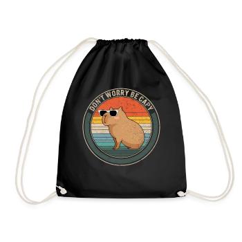 Chemise Capybara, Don’t Worry Be Capy Tee, Capybara - Sac de sport léger - noir - Devant