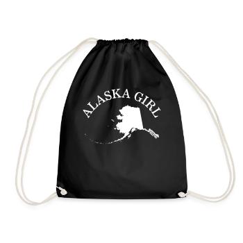Alaska chemise, Alaska fille Tee, bateau de croisière, - Sac de sport léger - noir - Devant