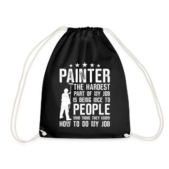 House Painter Decorator Painter - Turnbeutel - Schwarz - Vorne