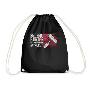 Peintre en bâtiment Décorateur Retraite - Sac de sport léger - noir - Devant