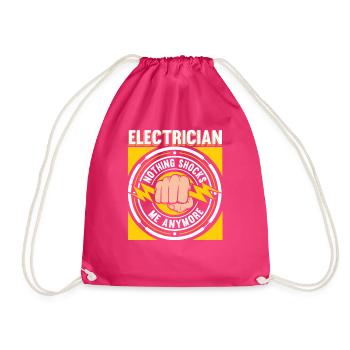 Plus rien ne me choque Électricien - Sac de sport léger - fuchsia - Devant