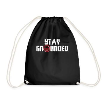Stay Grounded Elektroinstallateur Elektroniker - Turnbeutel - Schwarz - Vorne
